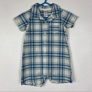 Carters Plaid Jumper button down